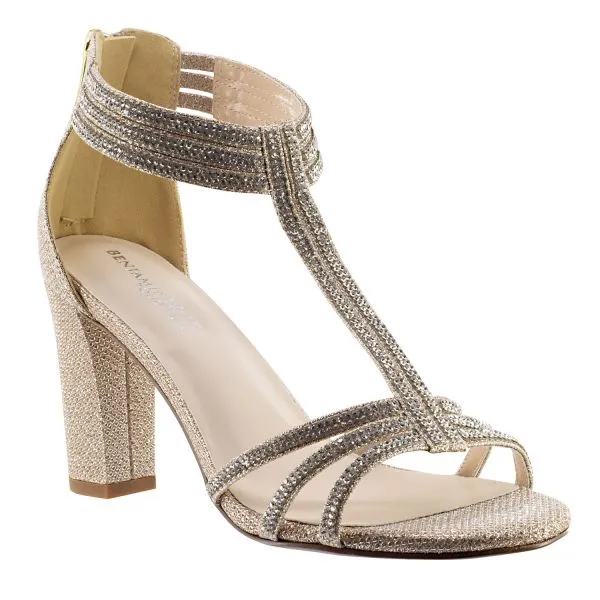 Gabriella Shimmer Sandal | Champagne Shimmer